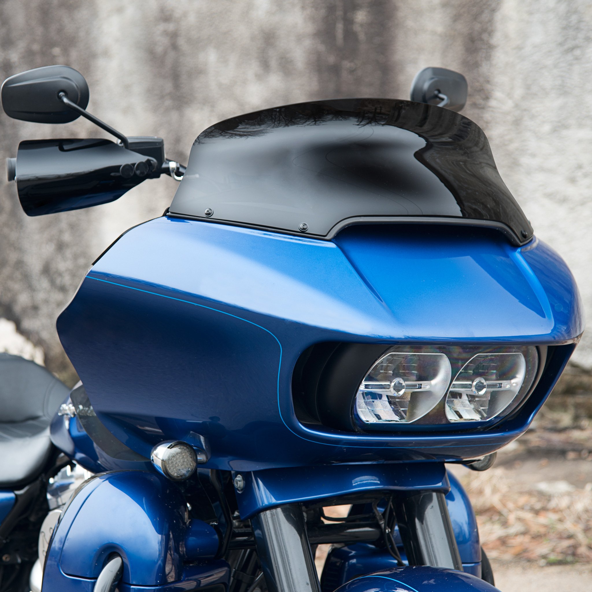 Spoiler Windshield - 6.5" Tall, Dark Smoke - For 2015+ FLTR Road Glide - Click Image to Close