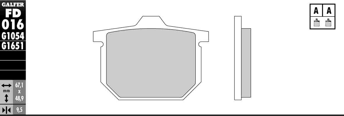 Semi-Metallic Compound Brake Pads - Front Pads - Click Image to Close