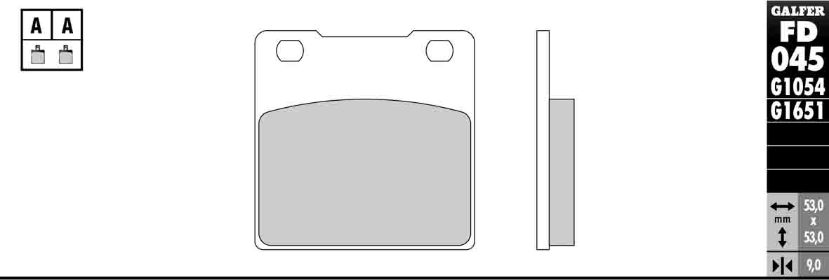 Semi-Metallic Compound Brake Pads - Rear Pads - Click Image to Close