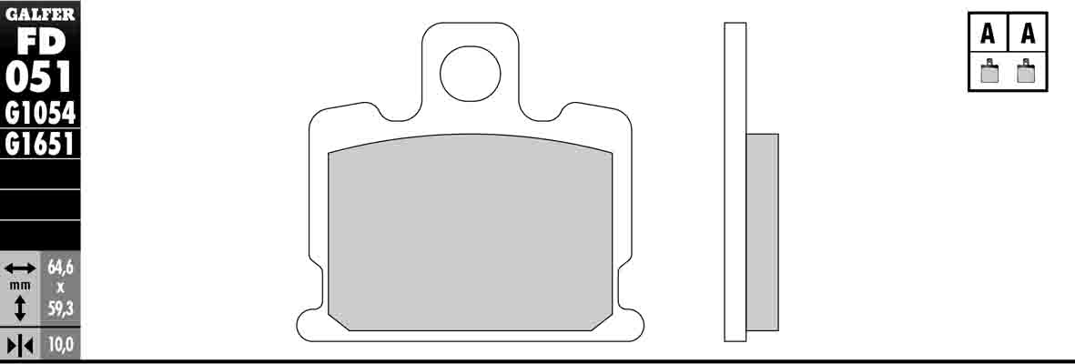 Semi-Metallic Compound Brake Pads - Front Pads - Click Image to Close