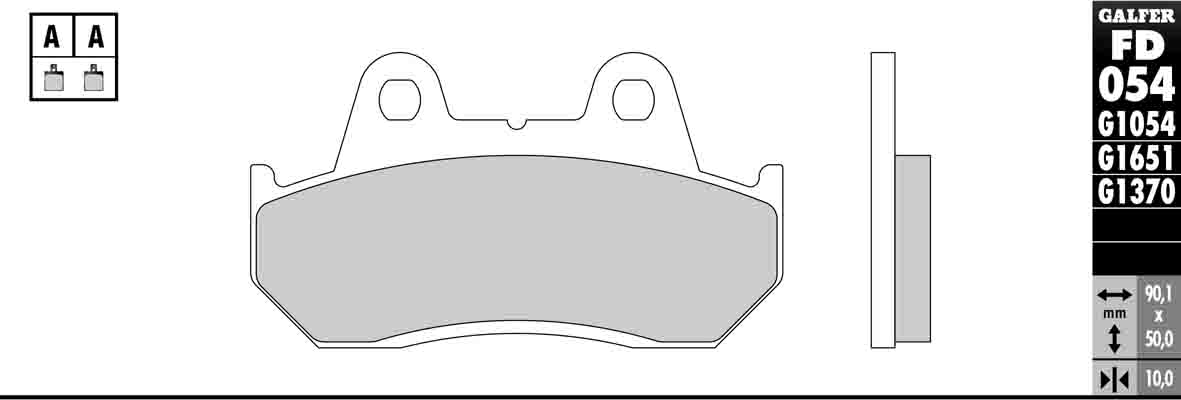 Semi-Metallic Compound Brake Pads - Front Pads - Click Image to Close