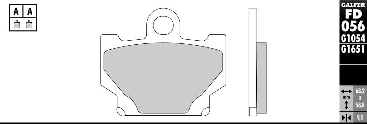 Semi-Metallic Compound Brake Pads - Front Pads - Click Image to Close