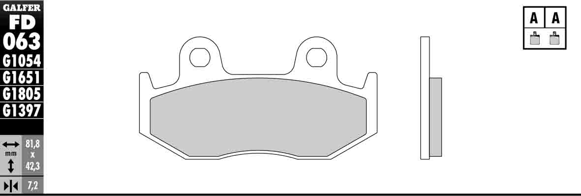 Semi-Metallic Compound Brake Pads - Click Image to Close