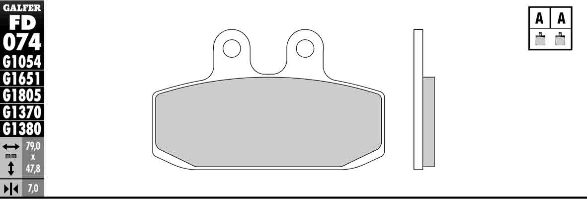 Semi-Metallic Compound Brake Pads - Front Pads - Click Image to Close