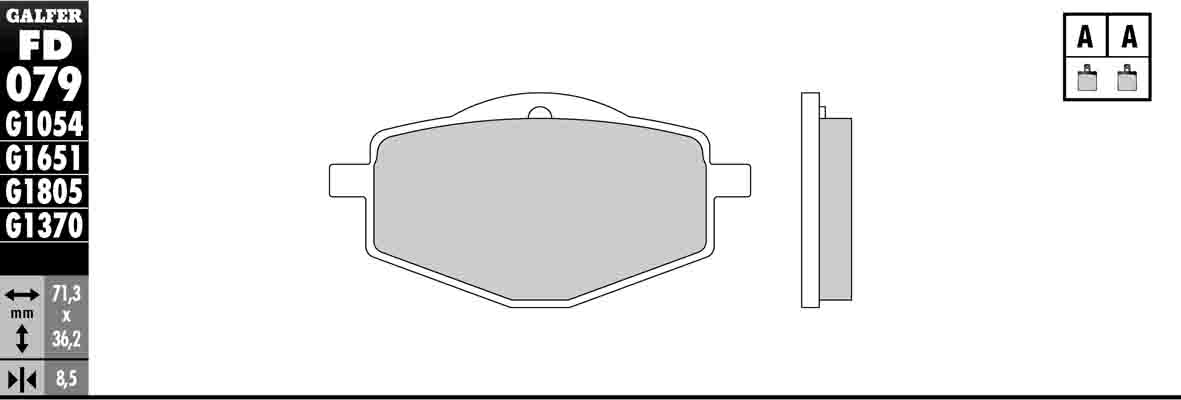 Semi-Metallic Compound Brake Pads - Front Pads - Click Image to Close