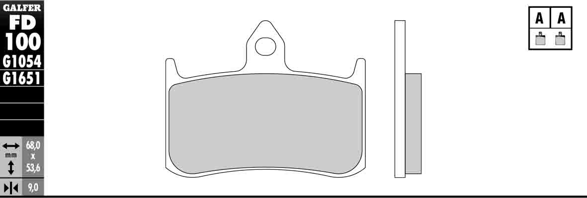 Semi-Metallic Compound Brake Pads - Front Pads - Click Image to Close