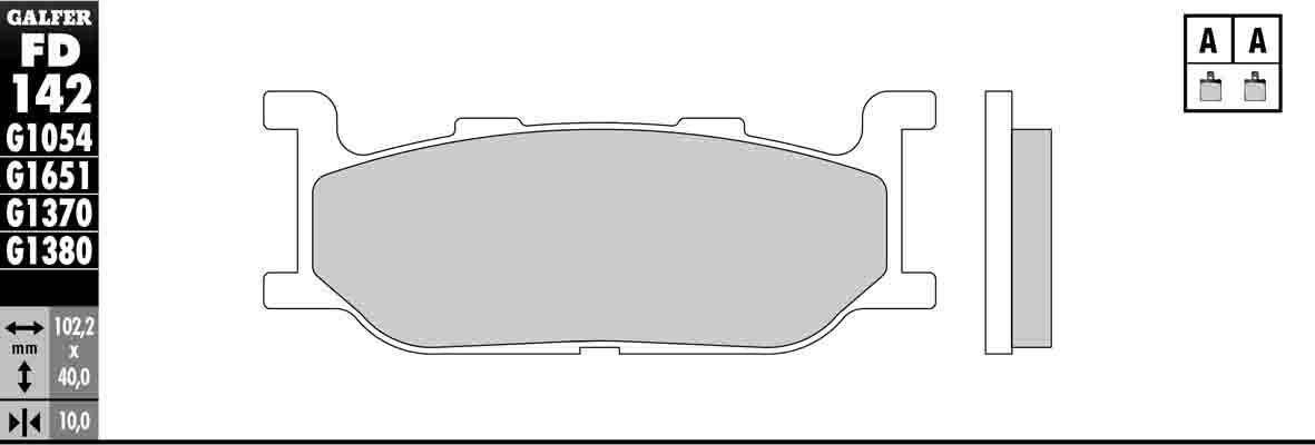 HH Sintered Compound Front Brake Pads - Yamaha - Click Image to Close