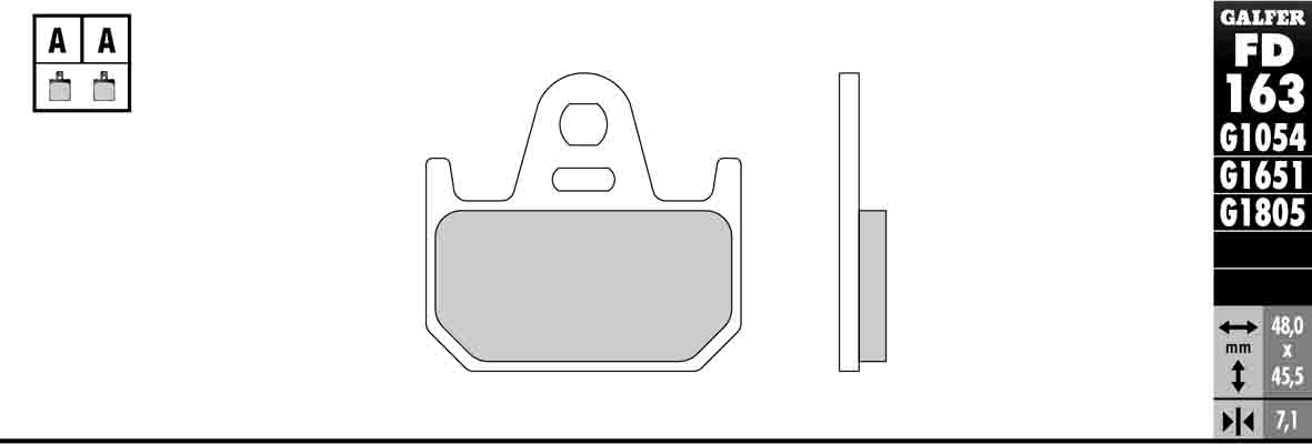 Semi-Metallic Compound Brake Pads - Rear Pads - Click Image to Close