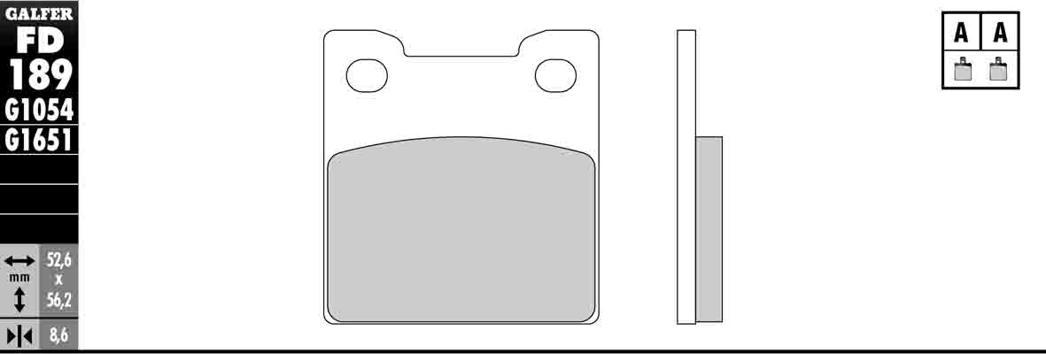 Semi-Metallic Compound Brake Pads - Rear Pads - Click Image to Close