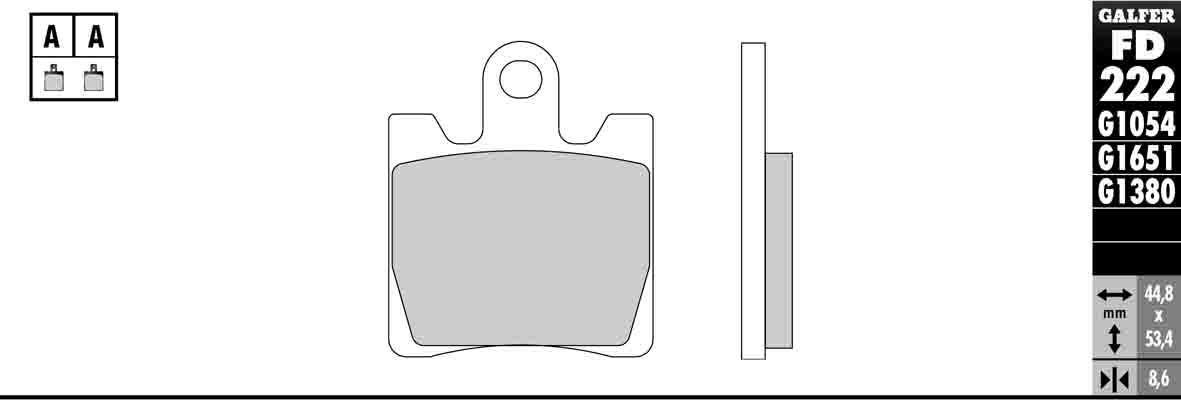 Semi-Metallic Compound Brake Pads - Front Pads - Click Image to Close