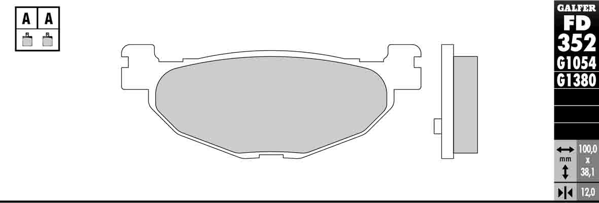 HH Sintered Compound Brake Pads - Rear Pads - Click Image to Close