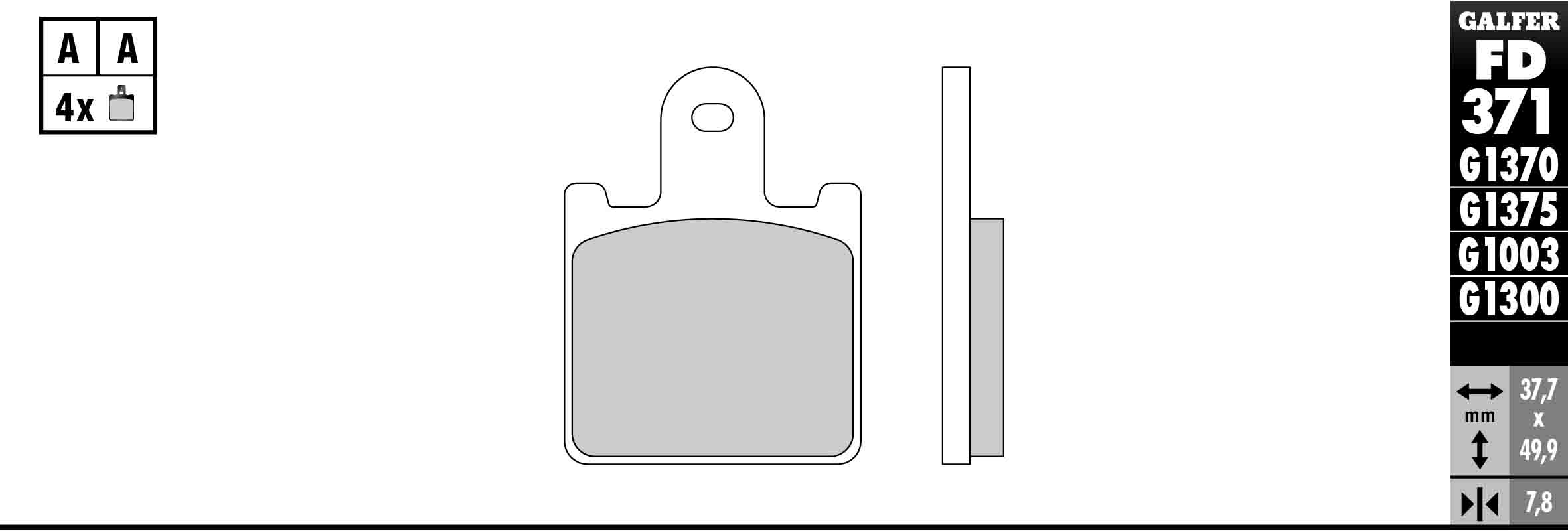 Ceramic Race Compound Brake Pads - Front Pads - Click Image to Close