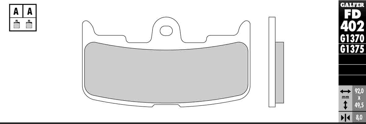 HH Sintered Ceramic Compound Brake Pads - Front Pads - Click Image to Close