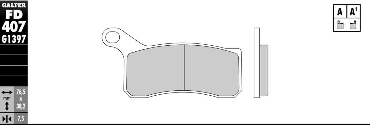 HH Sintered Compound Brake Pads - Front Pads - Click Image to Close