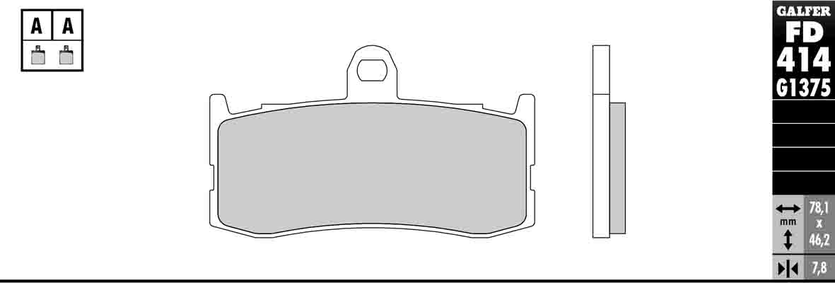 HH Sintered Ceramic Compound Brake Pads - Front Pads - Click Image to Close