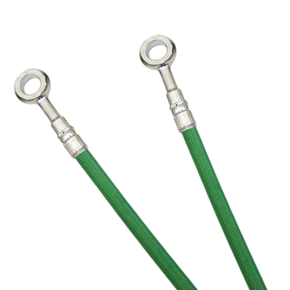 Green Stainless Steel Rear Brake Line Kit - For 93-96 Yamaha YZF750 SP - Click Image to Close