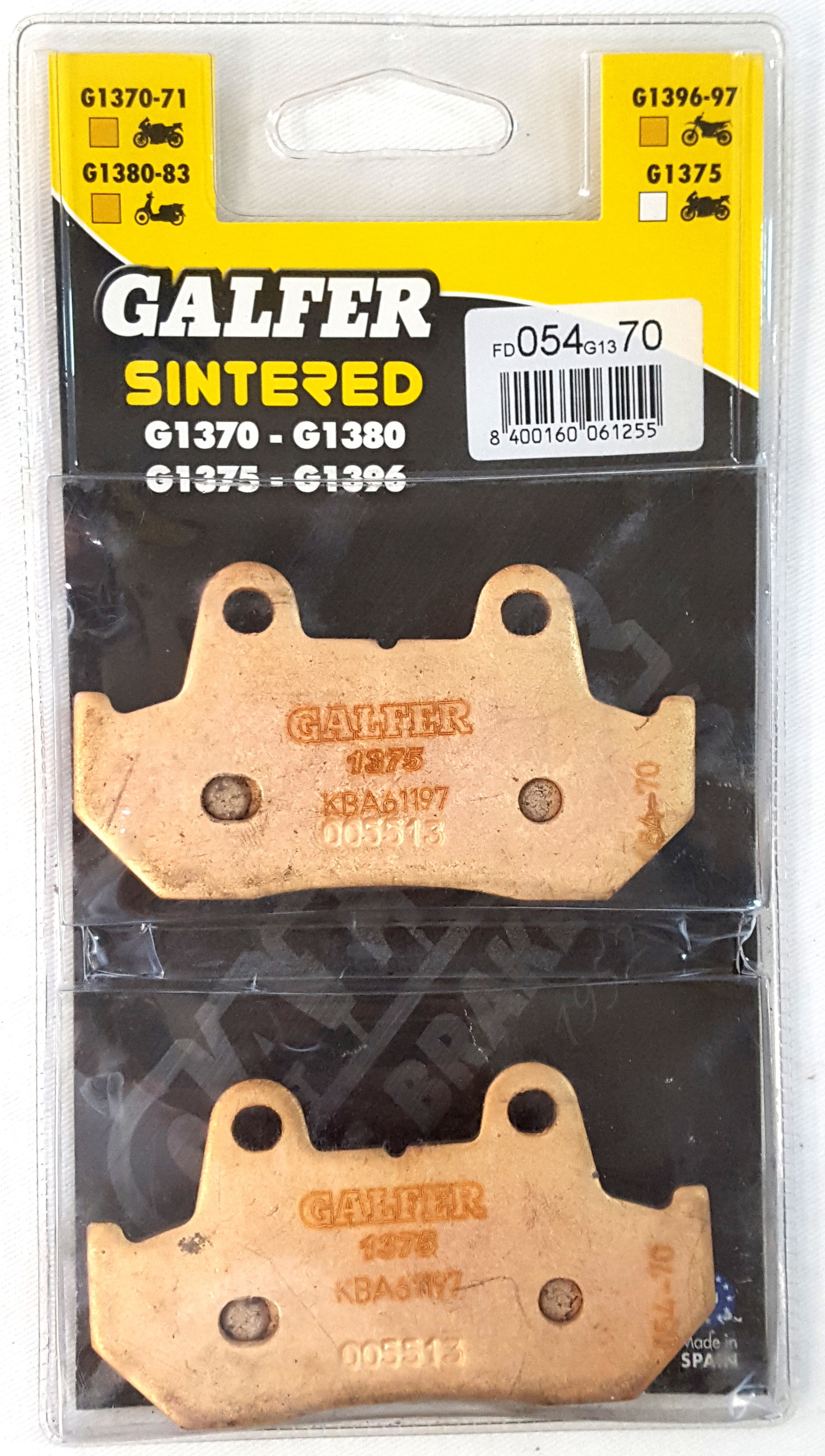 HH Sintered Compound Brake Pads - Front Pads - Click Image to Close