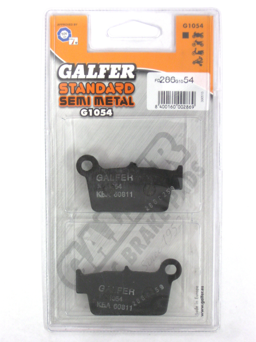 Semi-Metallic Compound Brake Pads - Rear Pads - Click Image to Close