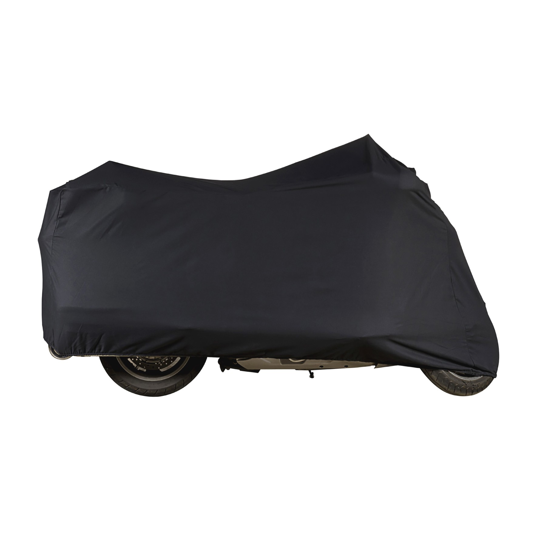 GUARDIAN INDOOR MOTORCYCLE DUST COVER BLK - LARGER TOURING - Large touring bikes w/bags & windshield - Click Image to Close