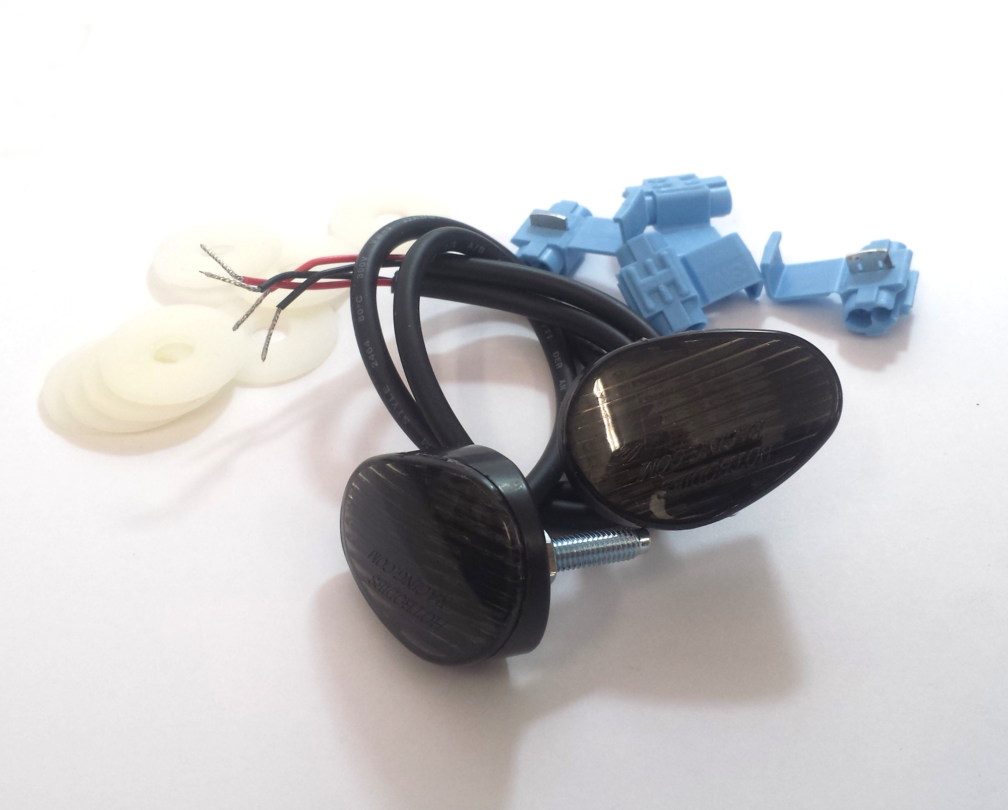 Pair of LED Flush Mount Turn Signals - Smoke Lens - Click Image to Close