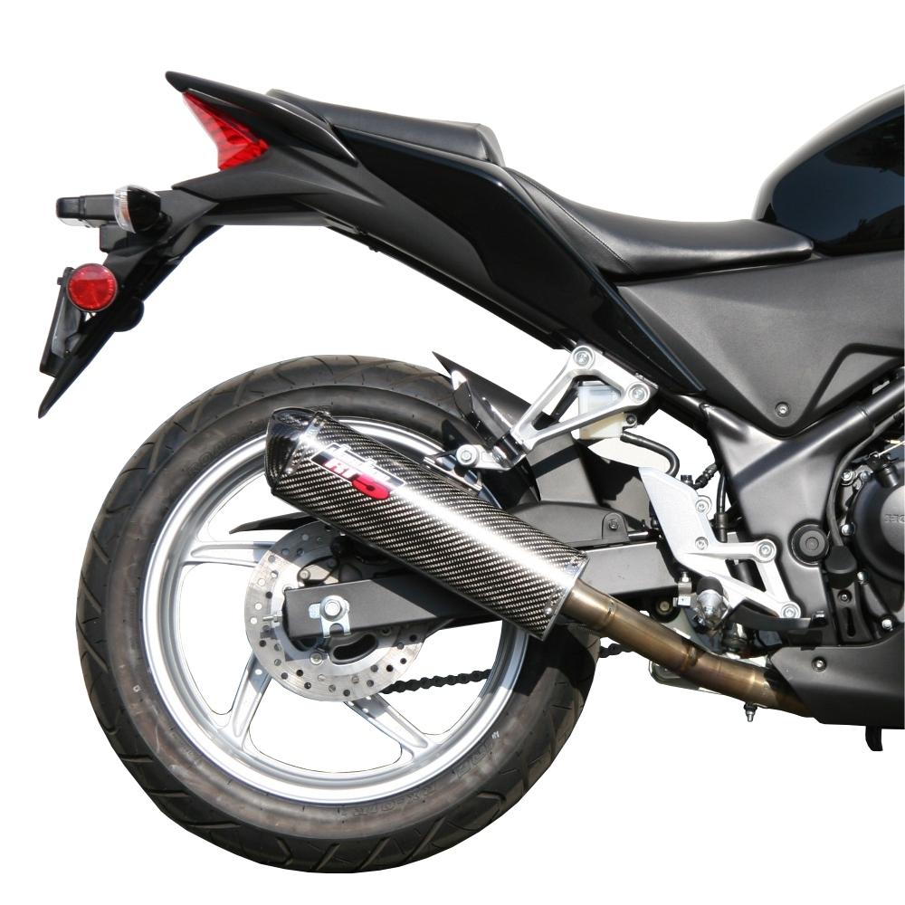 RT5 Carbon Fiber Full Exhaust System - For 11-14 Honda CBR250R - Click Image to Close