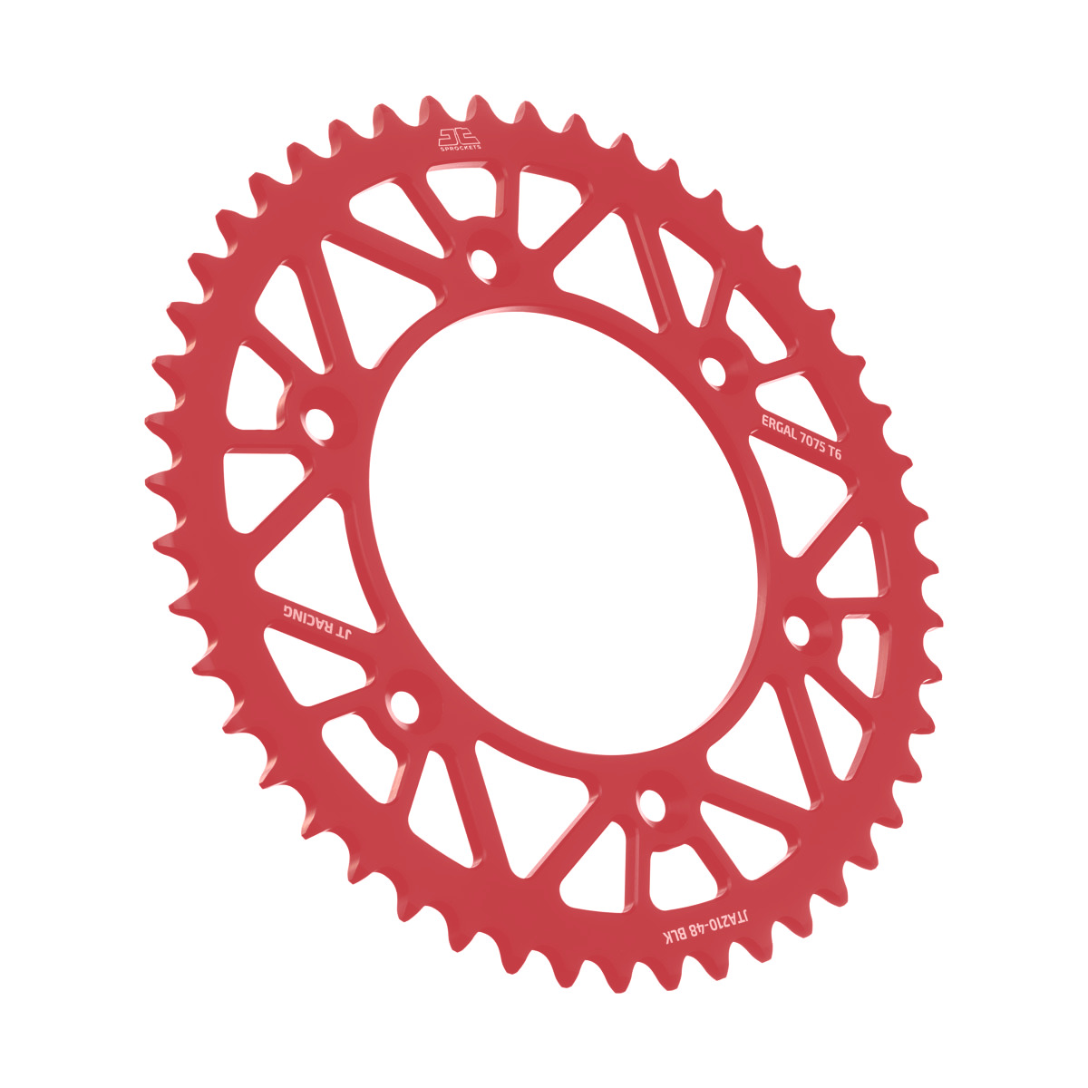 Red Aluminum Rear Sprocket - 48 Tooth 520 - For Honda CR/F XR & Beta RR - Click Image to Close