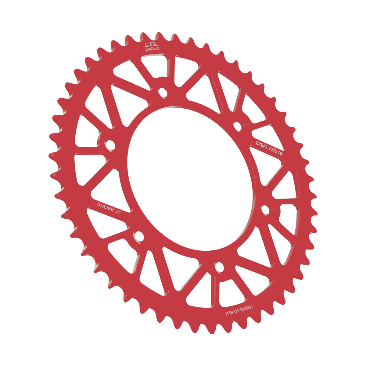 Red Aluminum Rear Sprocket - 50 Tooth 520 - For Honda CR/F XR & Beta RR - Click Image to Close