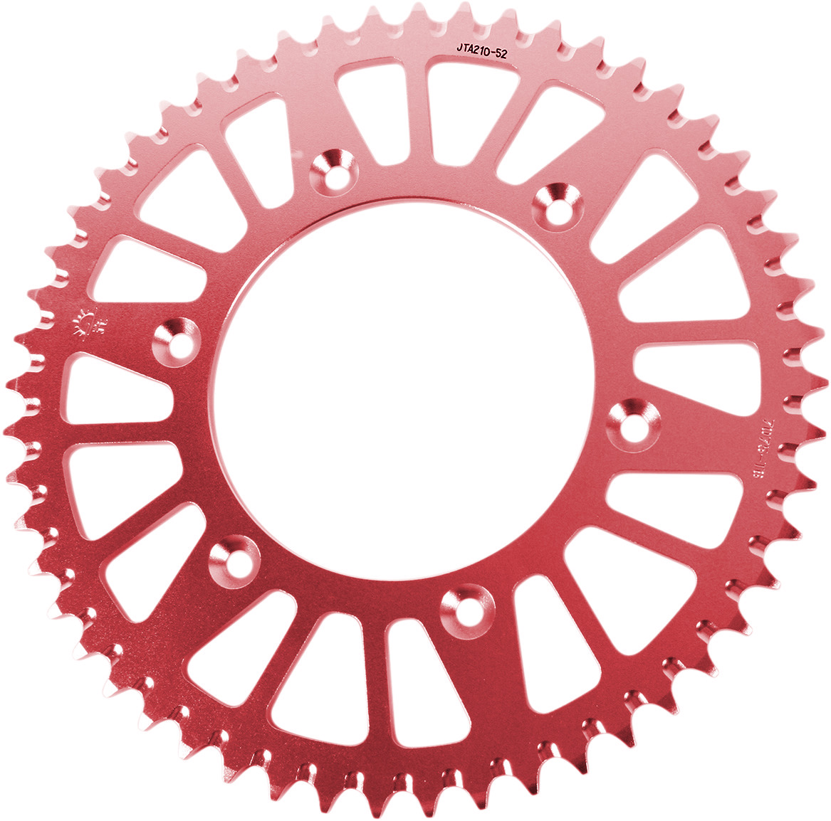 Red Aluminum Rear Sprocket - 52 Tooth 520 - For Honda CR/F XR & Beta RR - Click Image to Close