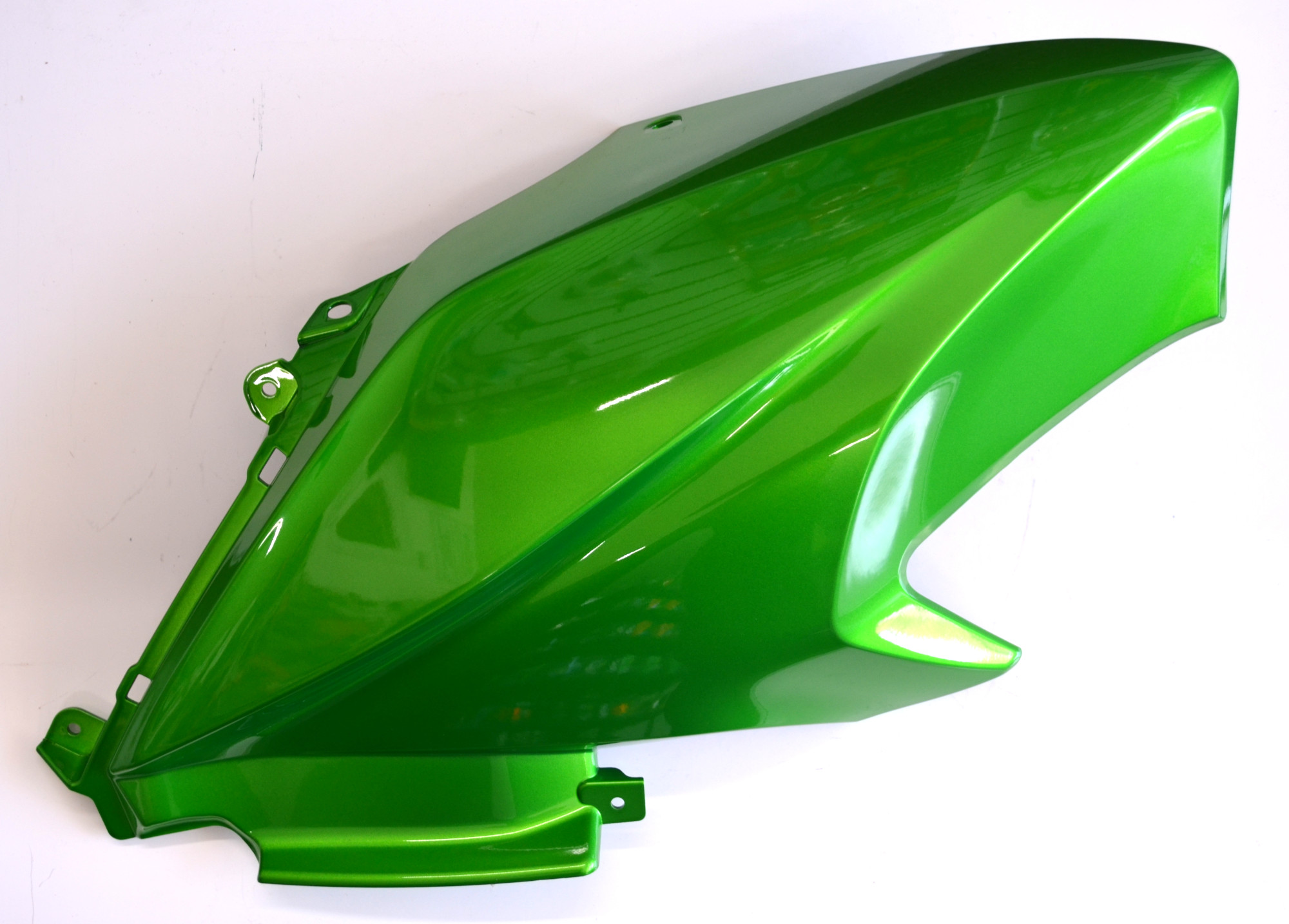 Tank Cowling Left Side Candy Lime Green - for 15-16 Kawasaki Versys 650 - Click Image to Close