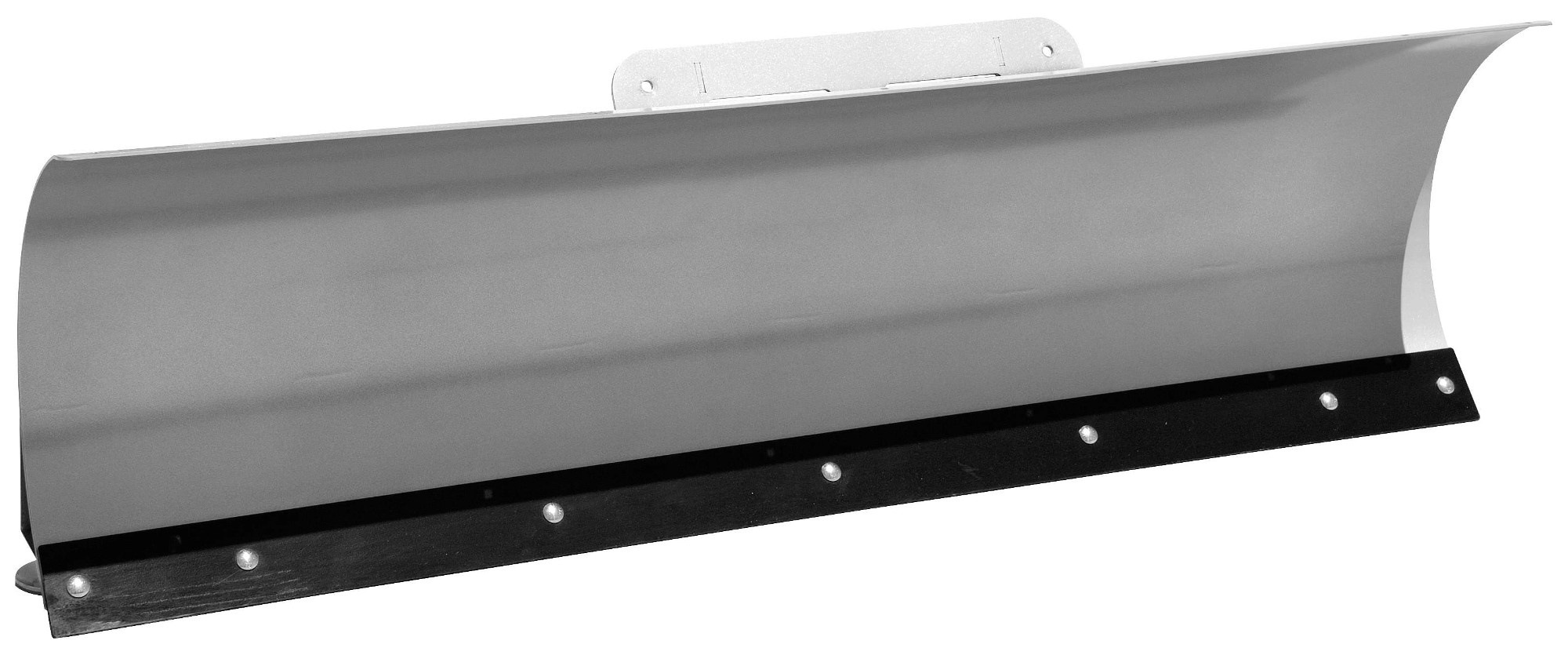 Pro-Series Straight Steel Snow Plow Blade 60 in. Silver ATV/UTV - For use with push tube and model specific mount plate. - Click Image to Close