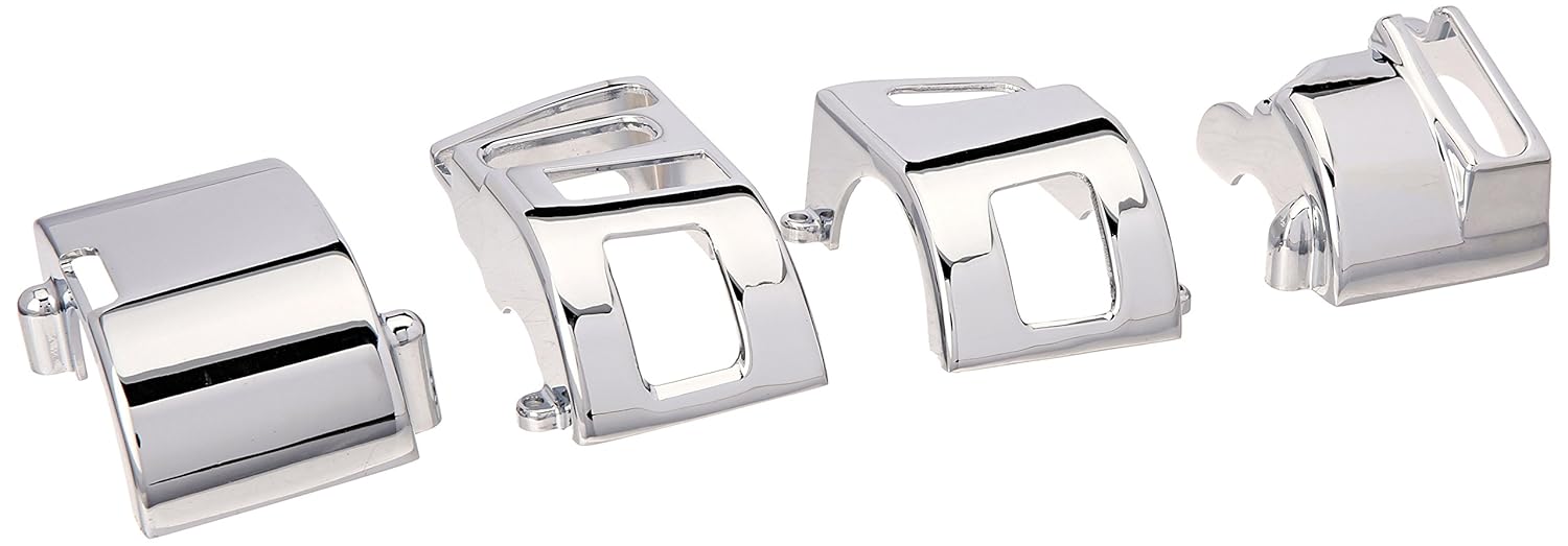 Chrome Handle Bar Control Covers - For 99-09 Yamaha V Star 1100 Custom - Click Image to Close