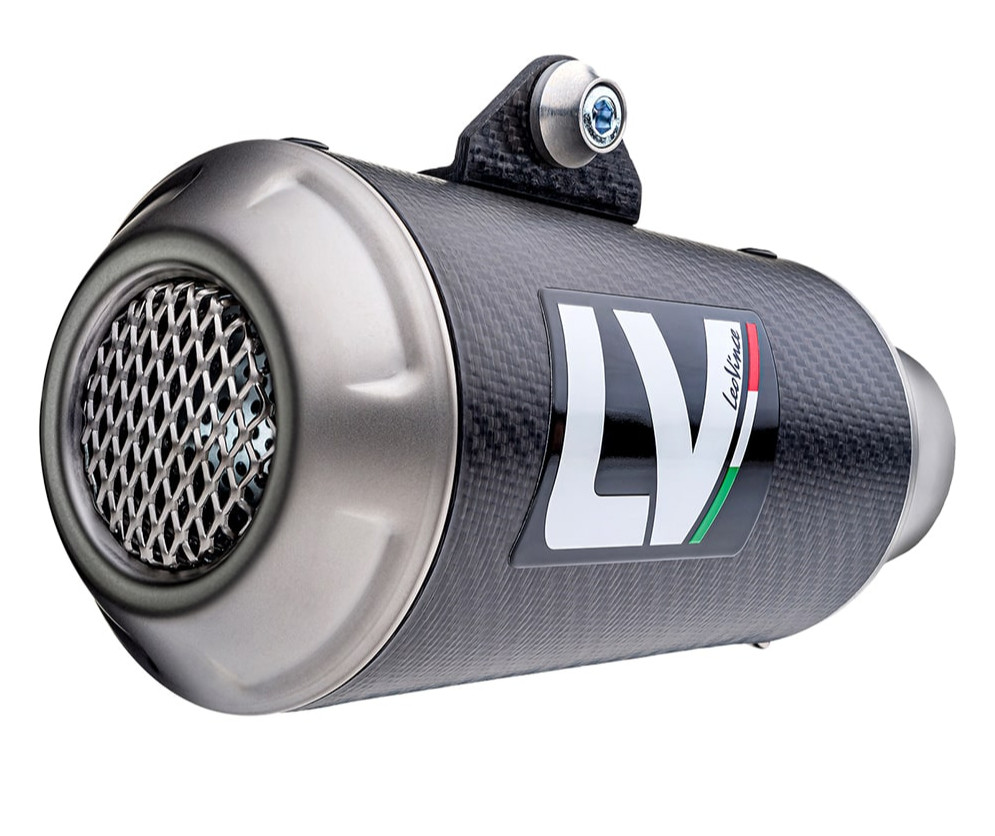 LV10 Carbon Fiber Muffler - for 18-23 Ninja 400/500 - Click Image to Close