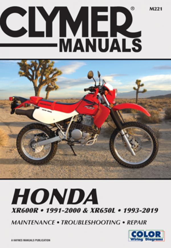 Shop Repair & Service Manual - Soft Cover - For 91-00 XR600R & 93-19 XR650L - Click Image to Close