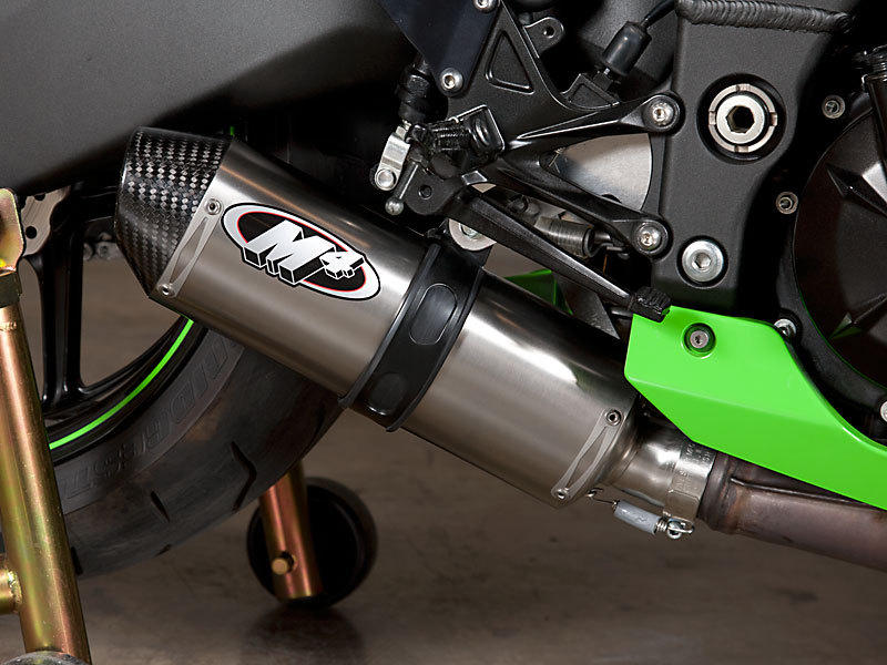 Street Slayer Titanium Slip On Exhaust - For 08-10 Kawasaki ZX10R - Click Image to Close