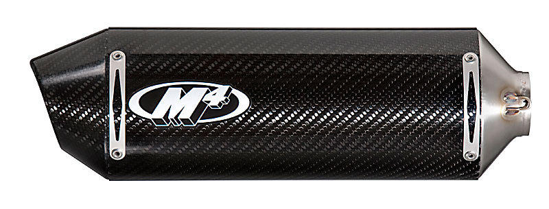 Race Mount Carbon Fiber Full Exhaust w/ Stainless Tubing - For 04-10 Suzuki SV650 - Click Image to Close