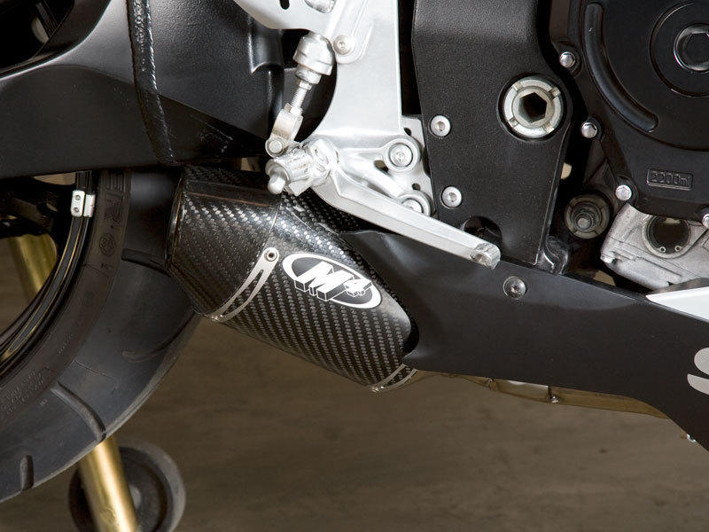 Street Slayer Carbon Fiber Slip On Exhaust w/ Link Pipe - For 06-07 Suzuki GSXR600 GSXR750 - Click Image to Close