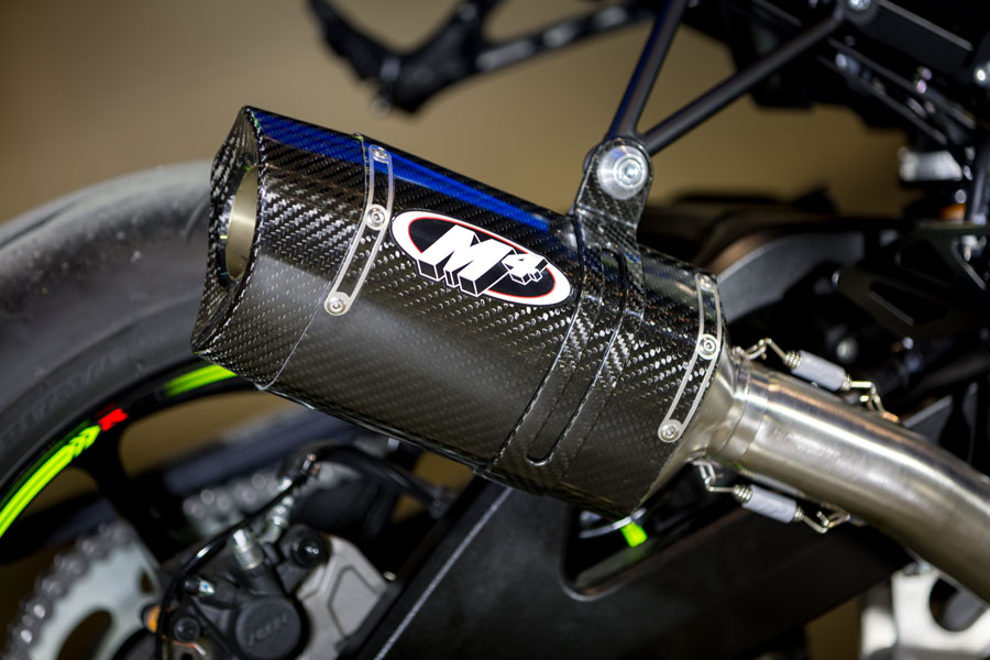 Tech1 Carbon Fiber & Titanium Full Exhaust - For 17-24 Suzuki GSXR1000 - Click Image to Close