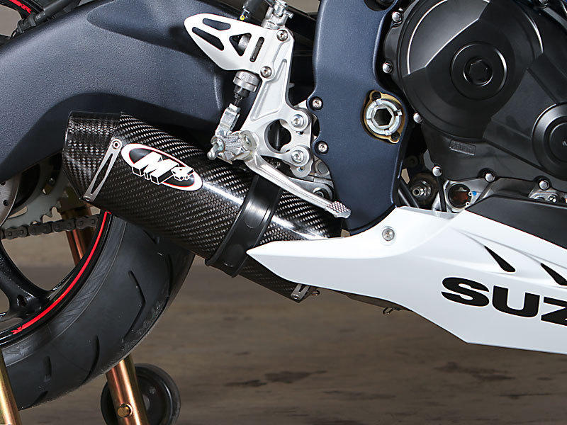 Street Slayer Carbon Fiber Full Exhaust w/ Stainless Tubing - For 12-16 Suzuki GSXR1000 - Click Image to Close