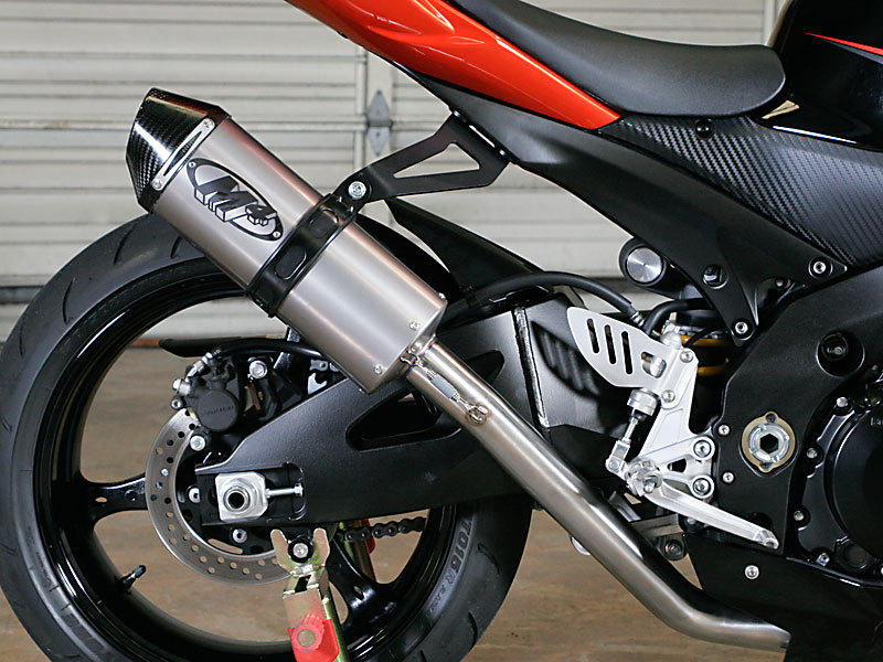 Titanium Full Exhaust W/ Stainless Tubing - For 07-08 Suzuki GSXR1000 - Click Image to Close