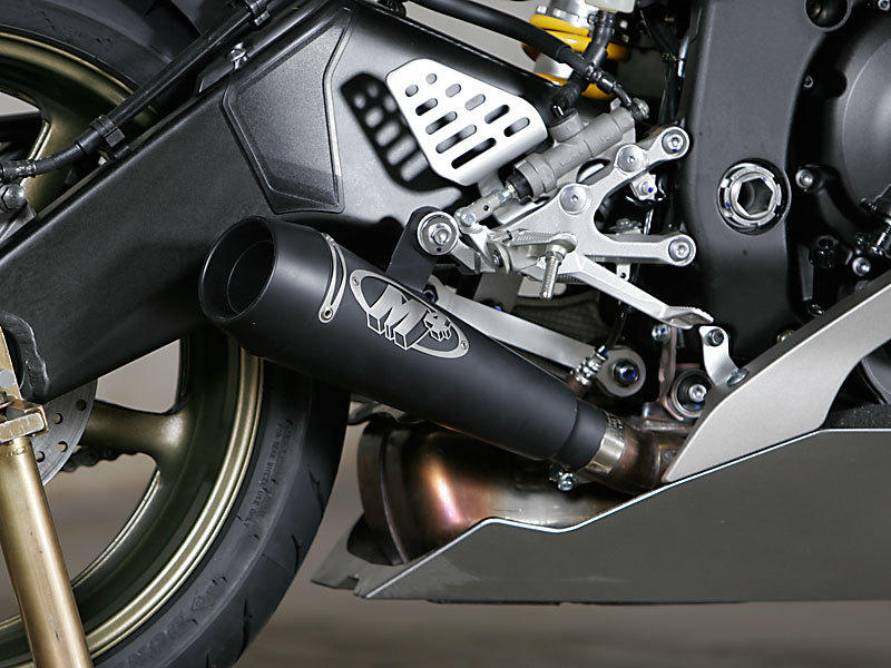 Black GP Slip On Exhaust - For 06-20 Yamaha R6 - Click Image to Close