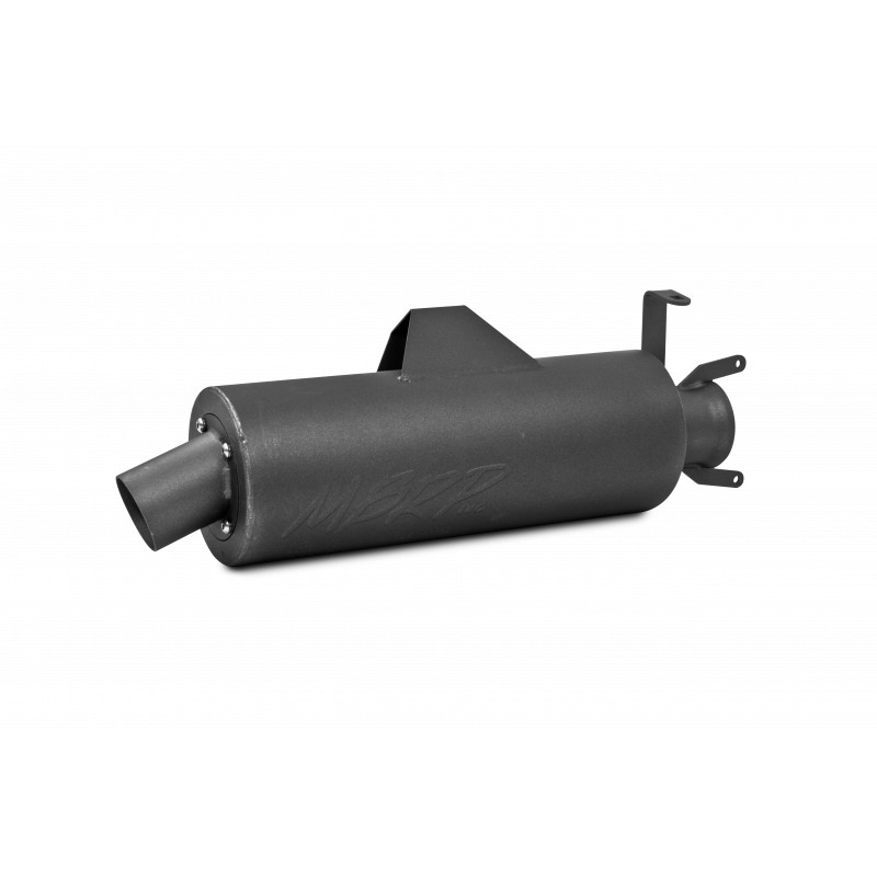 Sport Slip On Muffler - Black - For 01-13 Polaris Sportsman 400/500 - Click Image to Close