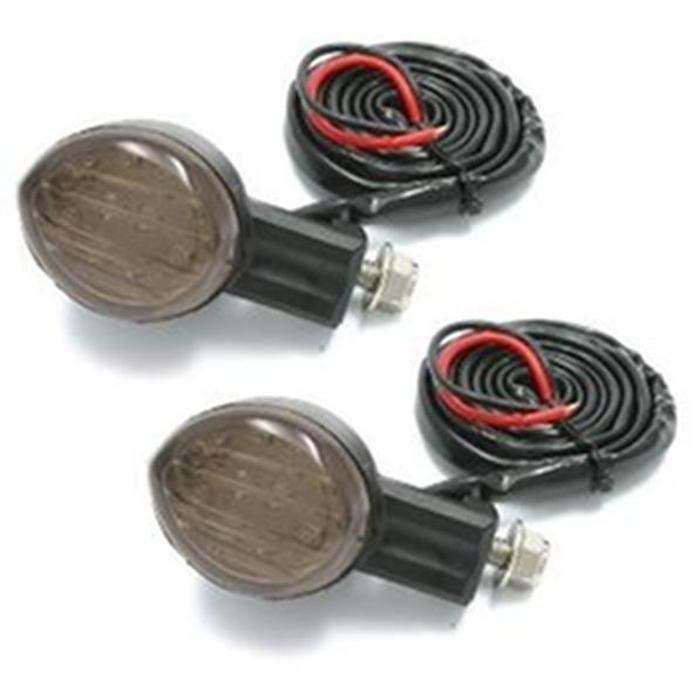 Smoke Lens L.E.D. Turn Signal - Type 603 MotoLED Flasher or Marker Light - Click Image to Close