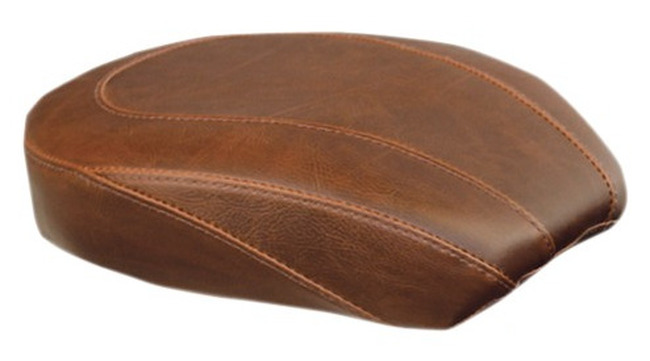 Tripper Smooth Wide Pillion Pad Brown - For 06-17 Harley Dyna - Click Image to Close