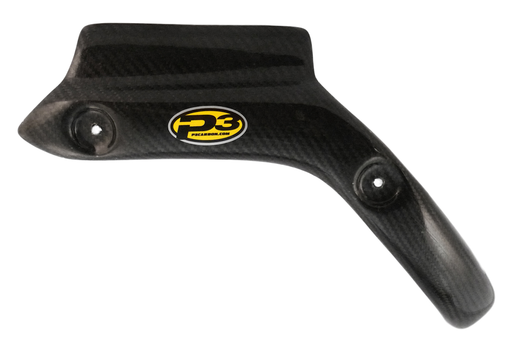 Carbon Fiber Header Heat Shield - For 13-15 KTM SXF/XCF Husqvarna FC 250/350 - Click Image to Close