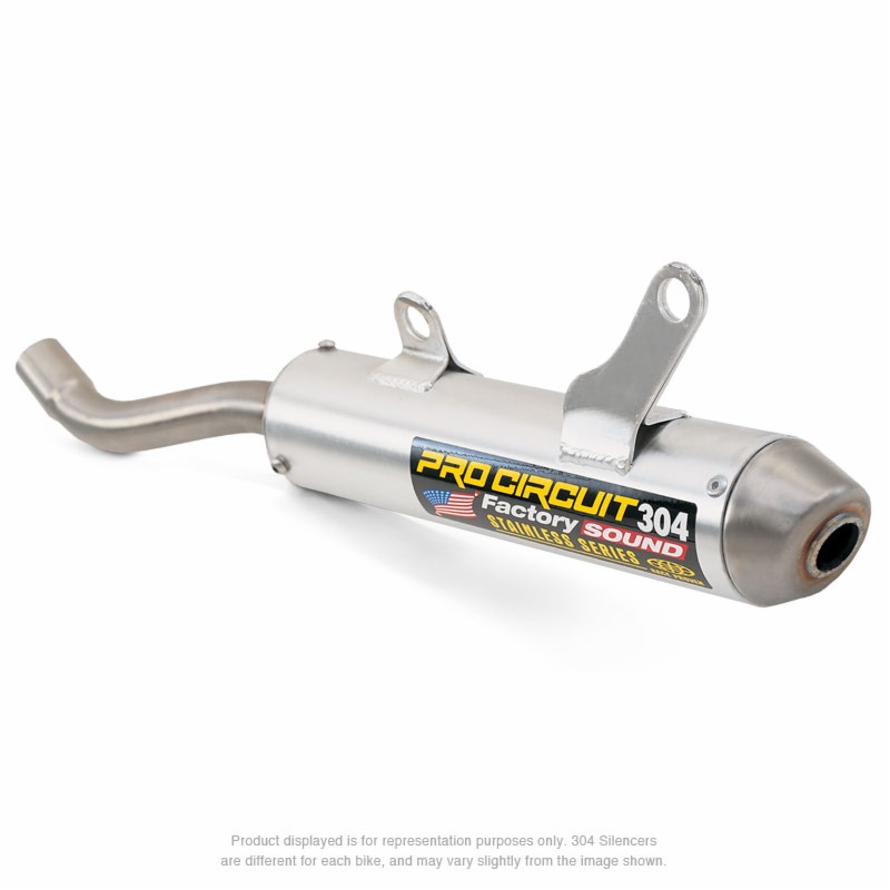 304 Aluminum Slip On Exhaust Silencer - For 1989 Honda CR250R - Click Image to Close