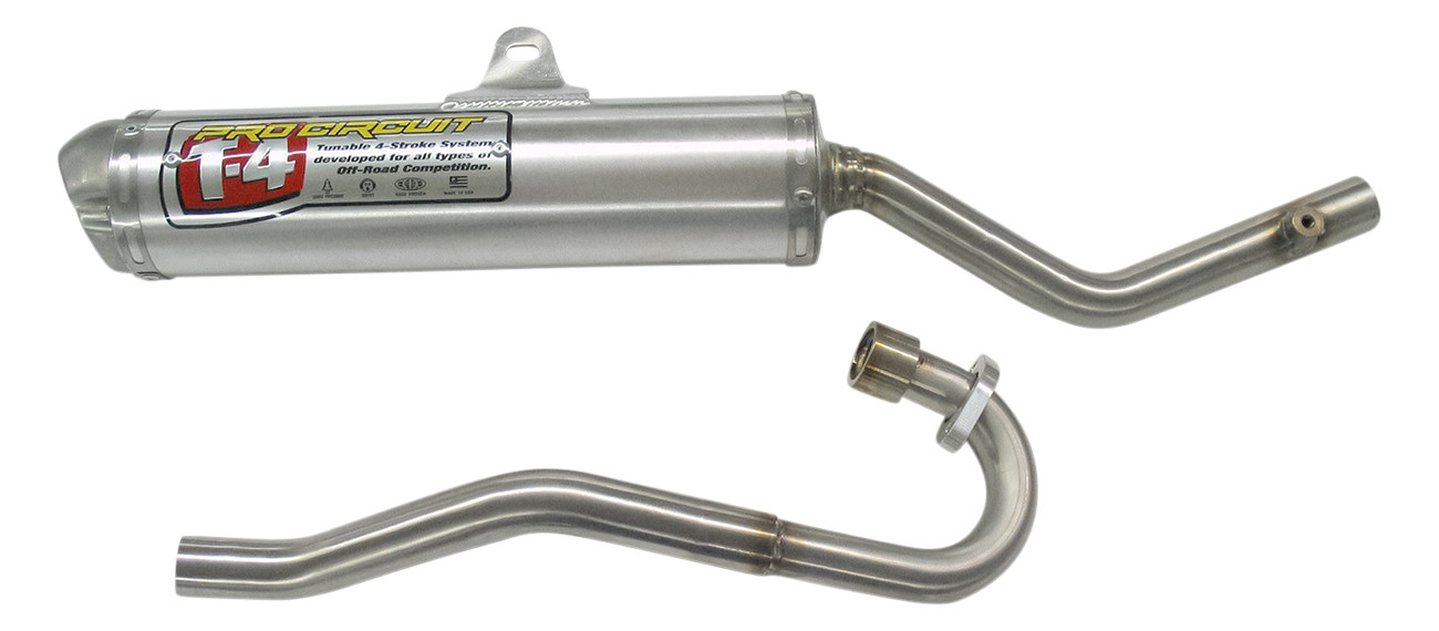 T-4 Aluminum & Stainless Steel Full Exhaust - For 03-05 Honda CRF150F - Click Image to Close