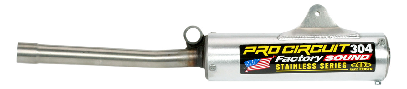 304 Aluminum Slip On Exhaust Silencer - For 87-88 Honda CR125R - Click Image to Close