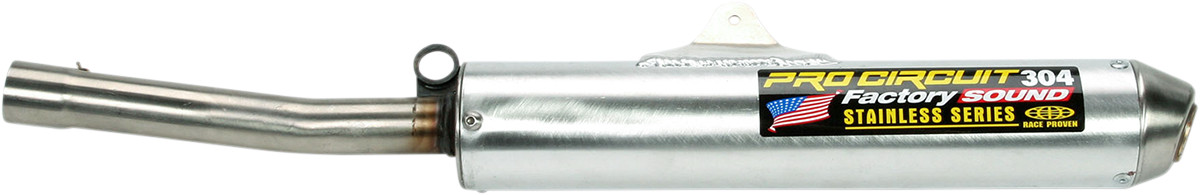 304 Aluminum Slip On Exhaust Silencer - For 87-88 Honda CR500R - Click Image to Close