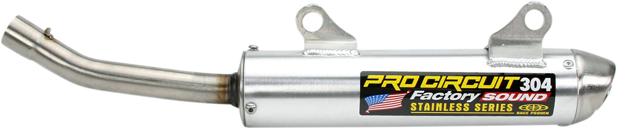 304 Aluminum Slip On Exhaust Silencer - For 92-96 Honda CR250R - Click Image to Close