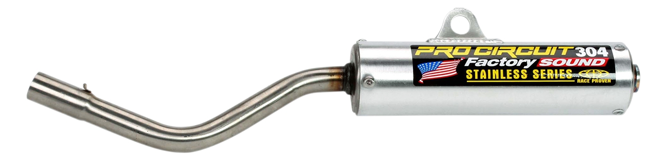 304 Aluminum Slip On Exhaust Silencer - For 02-20 KX65 & 03-06 RM65 - Click Image to Close